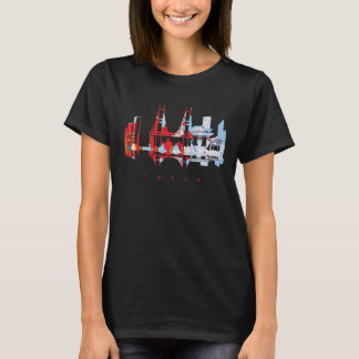 Tokio Japan Skyline Neon Reise-Shirt T-Shirt