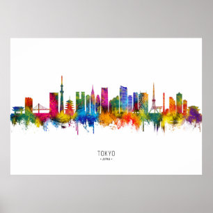 Tokio Japan Skyline Poster