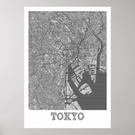 Tokio - Japan - Stadtplan Poster