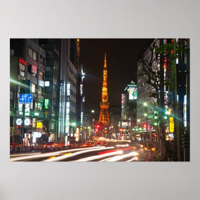 Tokio, Japan. Tokyo Tower ist eine Verbindung Poster (Vorne)