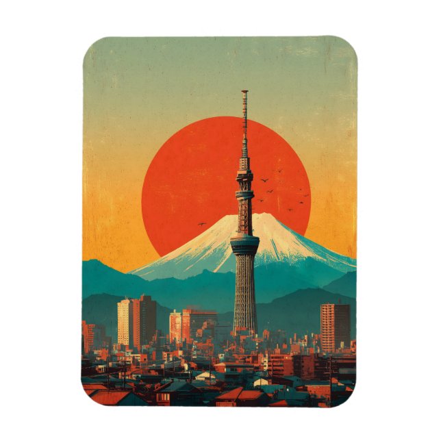 Tokio Japan vintage Magnet (Vertikal)