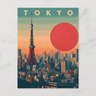 Tokio Japan vintage Postkarte