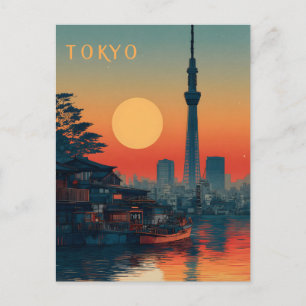 Tokio Japan vintage Postkarte