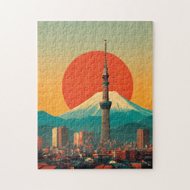 Tokio Japan vintage Puzzle (Vertikal)