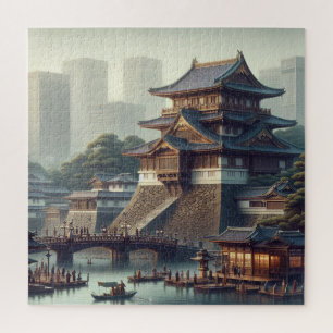 Tokio Kaiserpalast Landschaft Japan Reise Puzzle
