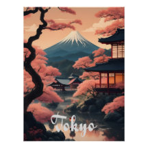 Tokio-Mount-Fuji-Reiseposter