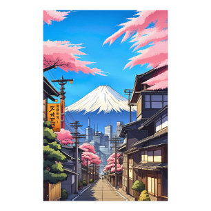 Tokio Mt Fuji Fotodruck