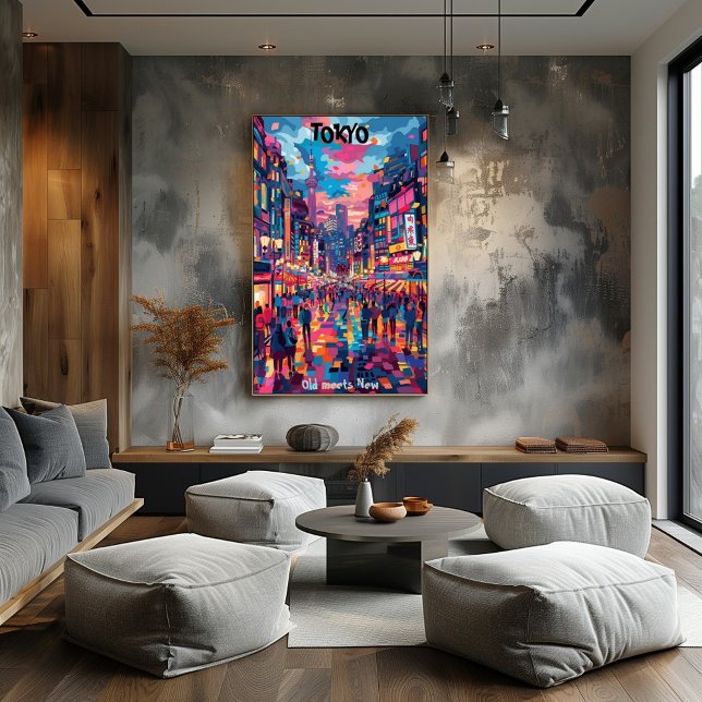 Tokio: Old Meets New - Colores Vibrantes Poster (Von Creator hochgeladen)