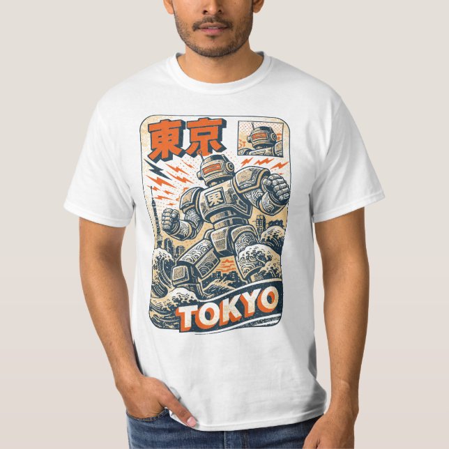 Tokio-Roboter T-Shirt (Vorderseite)