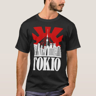 Tokio Skyline Japan Souvenir Vintag Retter T-Shirt