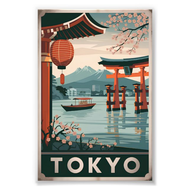 Tokio Vintag Fotodruck (Vorne)