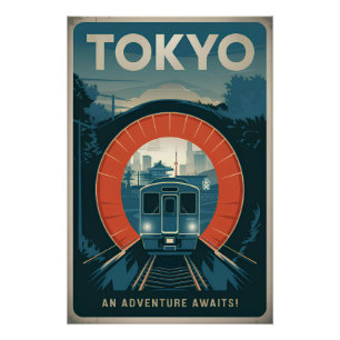 Tokio Vintag Poster