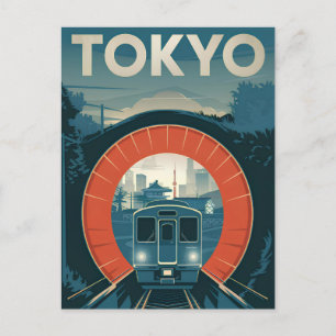 Tokio Vintag Postkarte