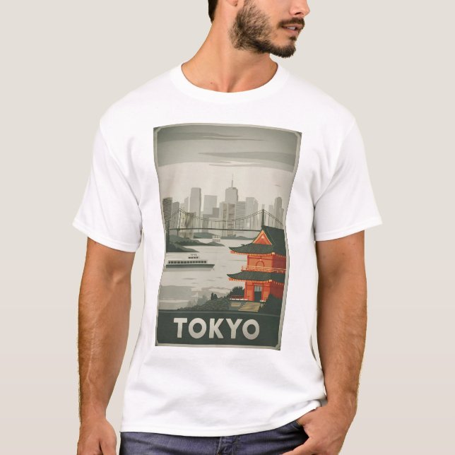 Tokio Vintag T-Shirt (Vorderseite)