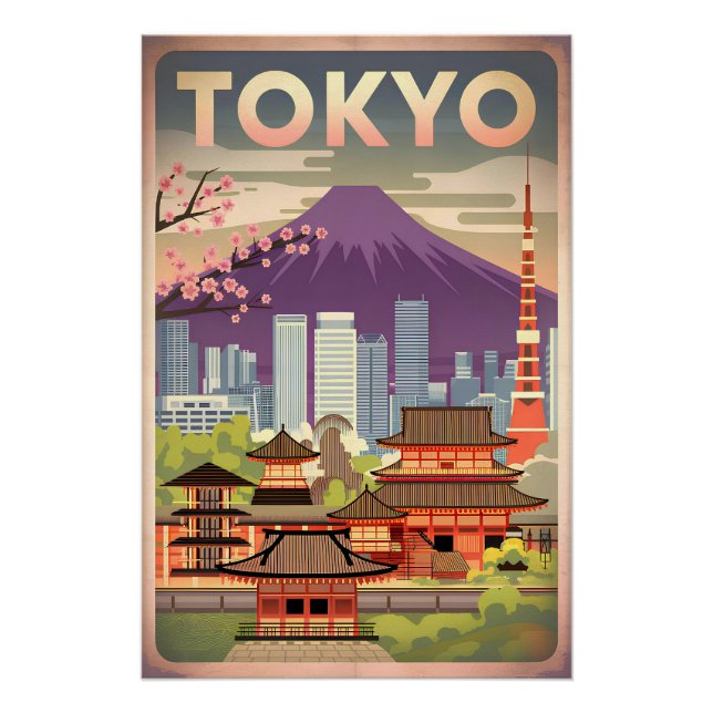 Tokio Vintage Poster (Vorderseite)
