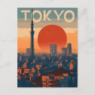 Tokio Vintage Postkarte