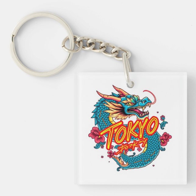Tokioter Drache Schlüsselanhänger (Vorderseite)