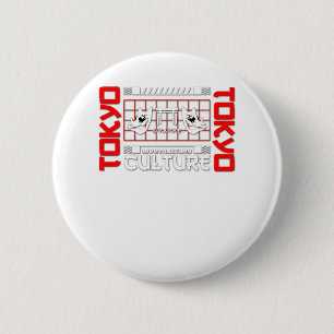Tokioter Tor für Reisebegeisterte Button