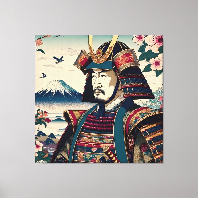 Tokugawa Ieyasu: Ukiyo-E-Masterpiece Leinwanddruck (Vorderseite)