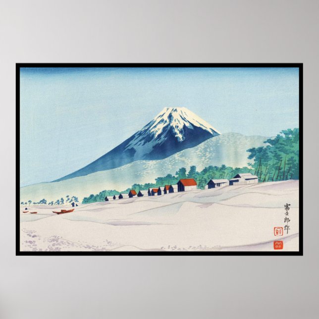 Tokuriki Tomikichiro 36 Ansichten von Fuji art jap Poster (Vorne)