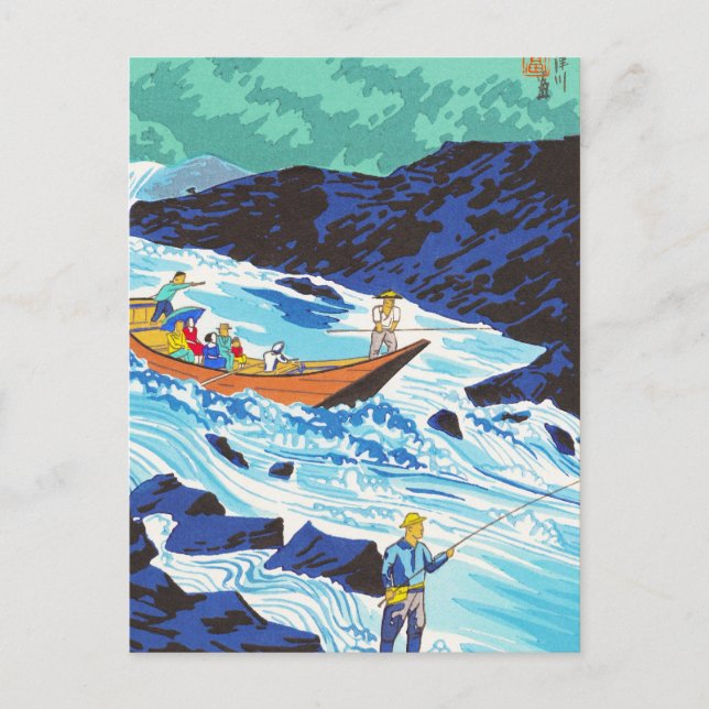 Tokuriki Tomikichiro Landschaft der 12 Monate Postkarte (Vorderseite)