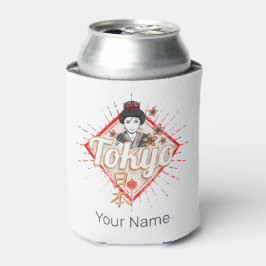 Tokyo City Japan Retro Geisha Vintage Blume Dosenkühler