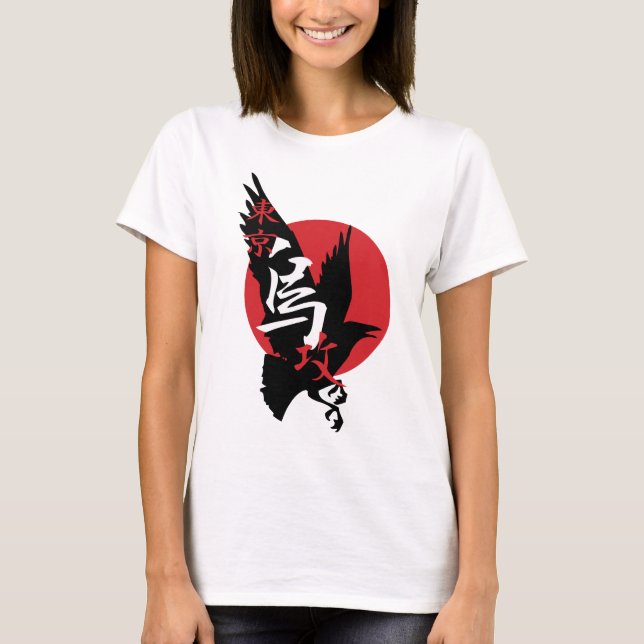 Tokyo Crow-Angriff T-Shirt (Vorderseite)