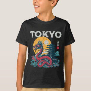 Tokyo Dragon Vintage japanische Mythomen T-Shirt