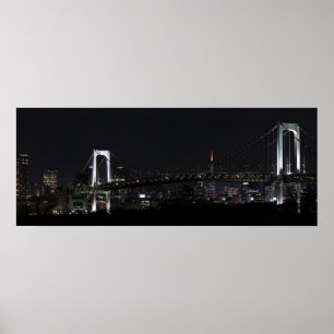 Tokyo durch Nachtplakat Poster