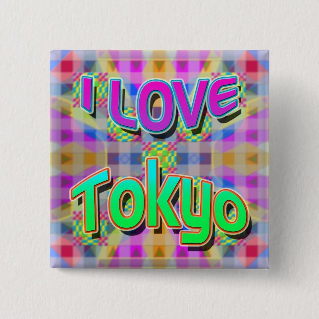 Tokyo Festival 1 - Schaltfläche "I LIEBE Tokyo" Button (Vorderseite)