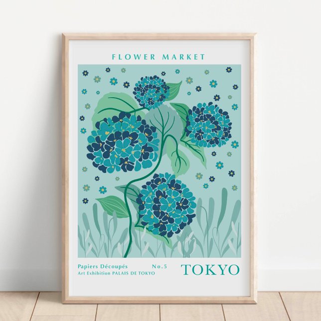 Tokyo Flower Market Hydrangea Poster (Von Creator hochgeladen)
