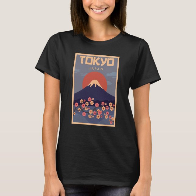 Tokyo Fuji Volcano Japan T-Shirt (Vorderseite)