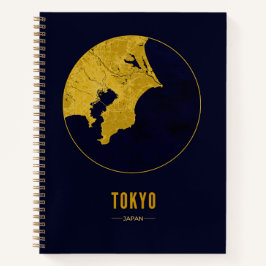 Tokyo Golden Map Notizbuch