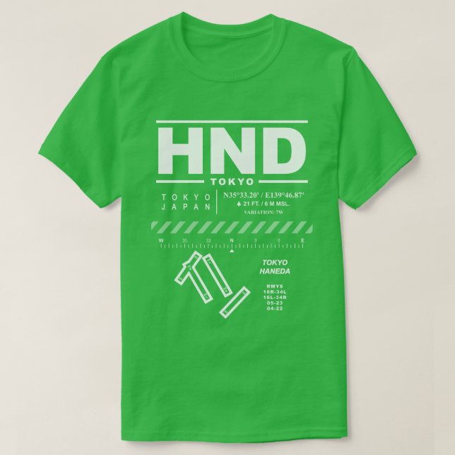 Tokyo Haneda International Airport HND T - Shirt (Design vorne)