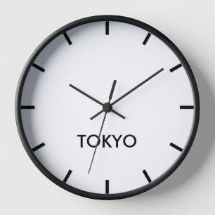 Tokyo Hauptstadt Japan Zeitzone minimalistisch Uhr