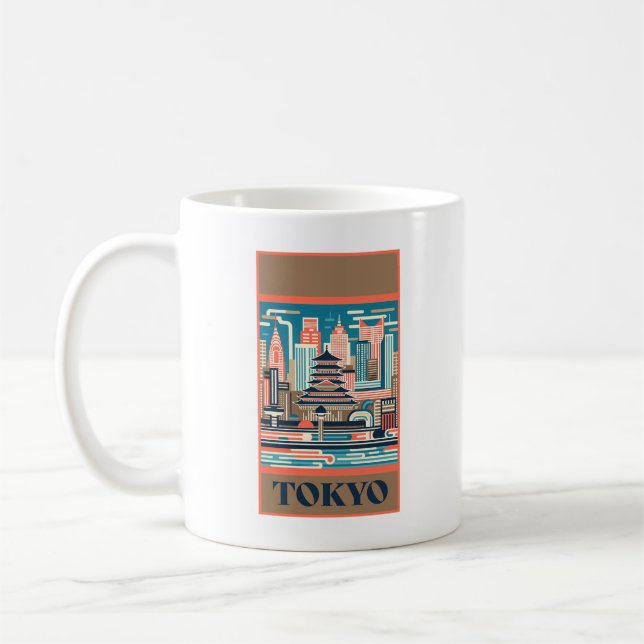 Tokyo Japan Art Deco Kaffeetasse (Links)