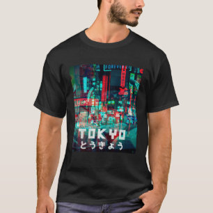 Tokyo Japan Ästhetischer Stil Cyberpunk Ästhetik V T-Shirt