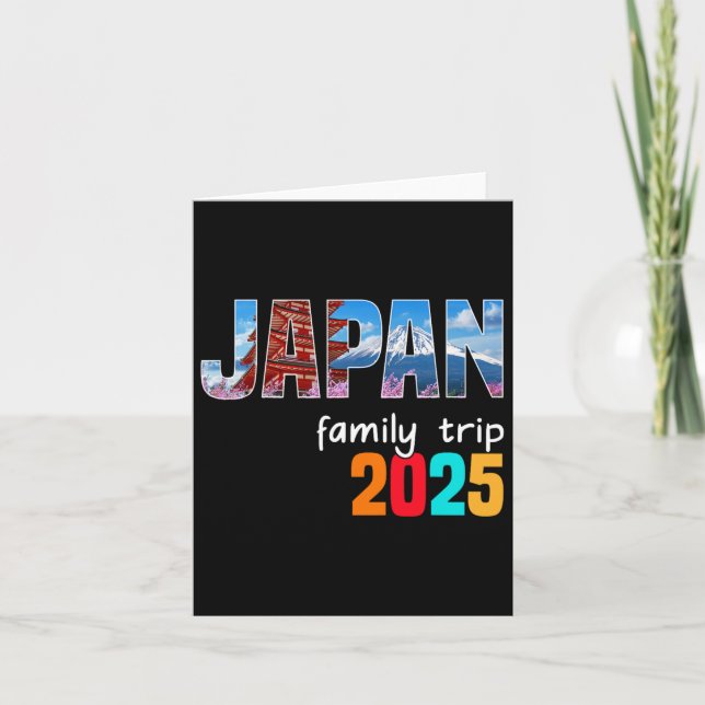 Tokyo Japan Familienreise 2025 Sommerurlaub Adven Karte (Vorderseite)