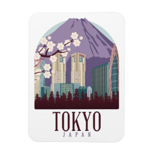 Tokyo Japan Japan Vintage Reise Magnet