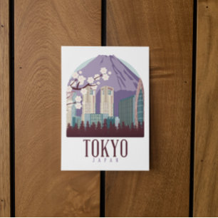 Tokyo Japan Japan Vintage Reise    Postkarte