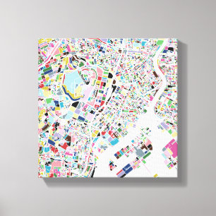 Tokyo Japan Map Leinwanddruck