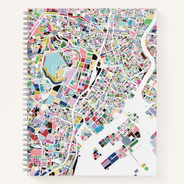 Tokyo Japan Map Notizbuch (Vorderseite)
