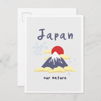 Tokyo Japan Mountain Vintage Travel Postkarte