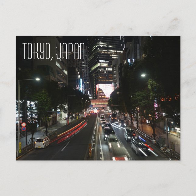 Tokyo Japan Shibuya City Center Szene Postkarte (Vorderseite)