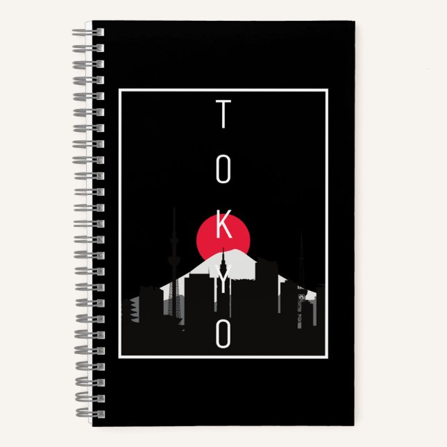 Tokyo Japan Skyline Mount Fuji Notizbuch (Vorderseite)