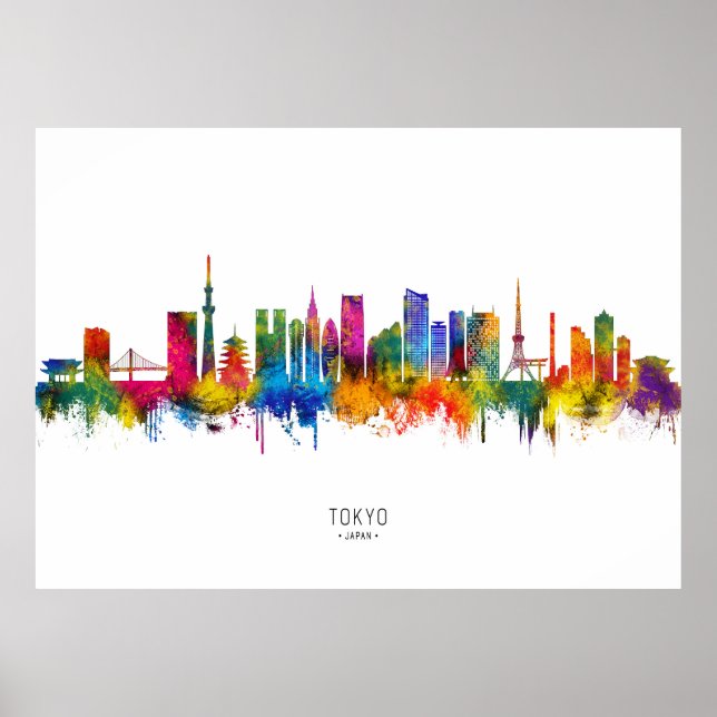 Tokyo Japan Skyline Poster (Vorne)