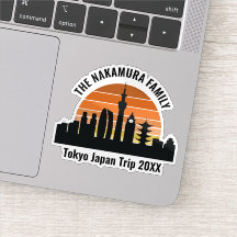 Tokyo Japan Sunset Custom Trip Souvenir Laptop