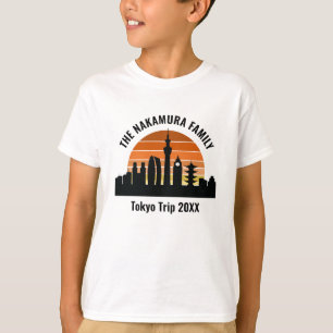 Tokyo Japan Sunset Custom Vacacation Kids T-Shirt