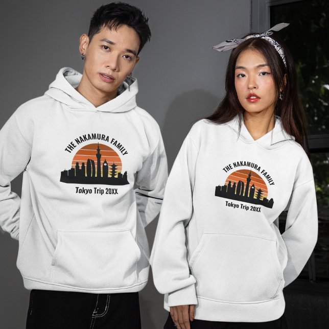 Tokyo Japan Sunset Custom Vacation Hoodie (Von Creator hochgeladen)