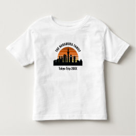 Tokyo Japan Sunset Custom Vacation Kleinkind T-shirt